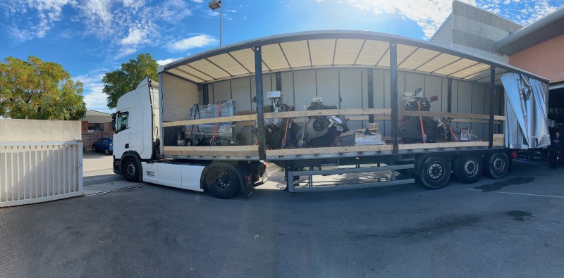 Transfert de quelques machines de l’imprimerie Alain Chalaguier à Clermont-l’Hérault