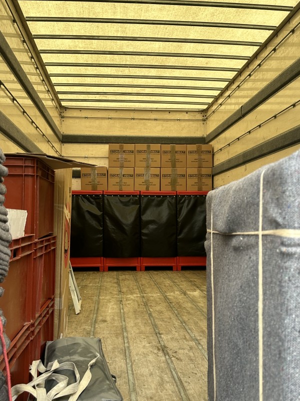 début de chargement à Glasgow lors d'un déménagement réaliser en écosse 