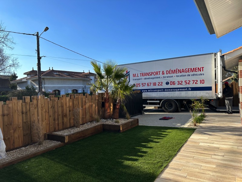 Et Transport et Demenagement, lors de la livraison à Gujan-Mestras